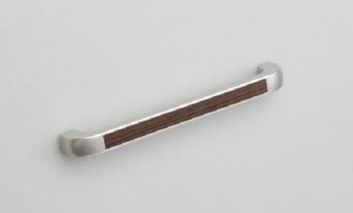 Ручка-скоба S146 м/о 128 Сатин с венге