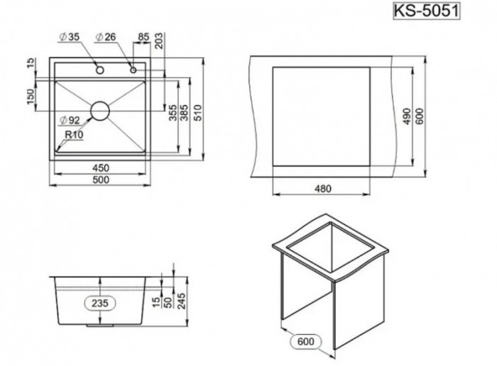 Мойка KS 5051