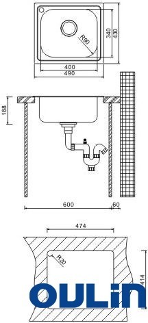 Мойка OULIN OL-203