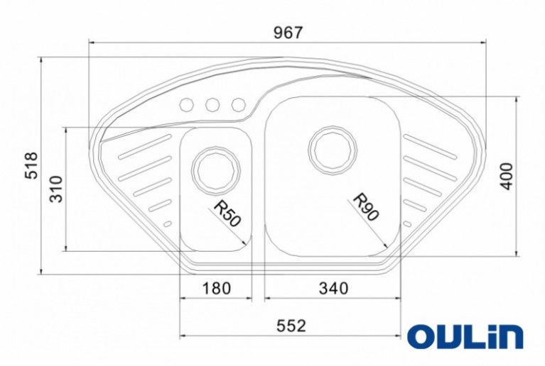 Мойка OULIN OL-310