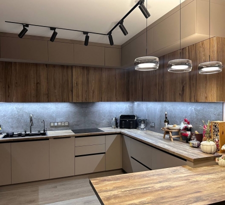 П-образная Кухня в современном стиле